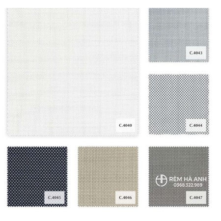 Bảng màu rèm cuốn lưới đa dạng, phong phú với nhiều sự lựa chọn