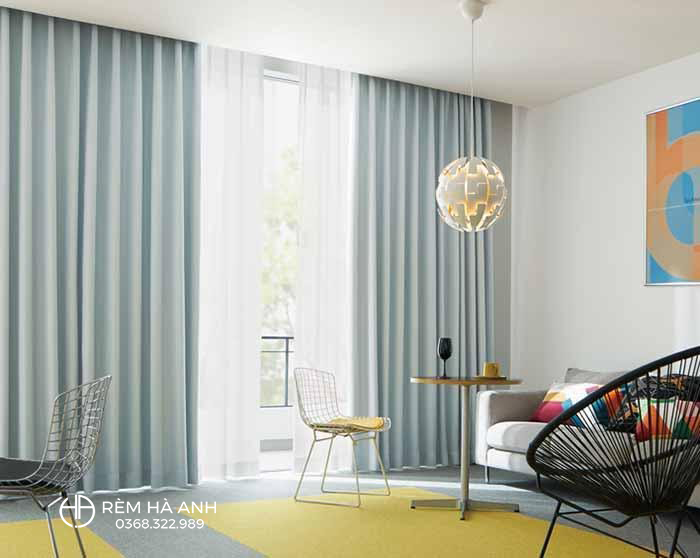 Mẫu rèm vải kiểu dáng hiện đại, sang trọng