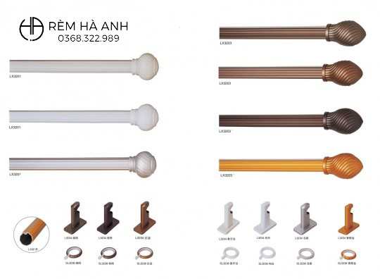 Tổng hợp phụ kiện rèm vải uy tín tại Hà Nội